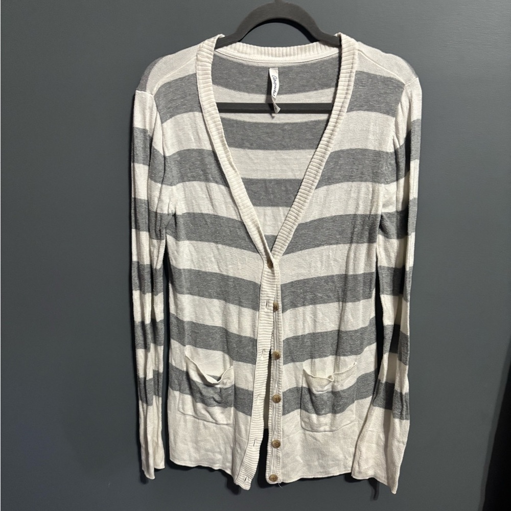 Aeropostale 2000s striped cardigan size XL